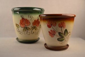 Кашпо Кира №1  с росписью 83СК06 купить