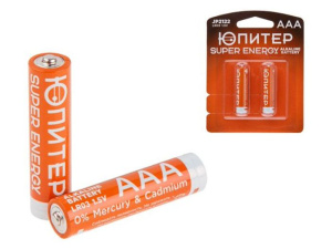 Батарейка AAA LR03 1,5V alkaline 2шт. ЮПИТЕР купить