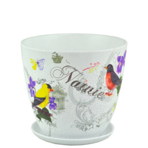 Горшок Декупаж бутон (102) 2 из 3-х 15см купить