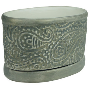 Горшок Пейсли сер. 15см  купить