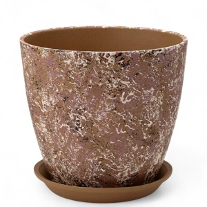 Горшок Роспись бутон яшма беж. 3.2л 18см купить