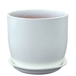 Горшок Глянец верона белый 15см купить