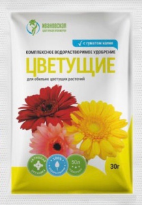 Водорастворимое удобрение "Цветущие" 30г (ФХИ) купить