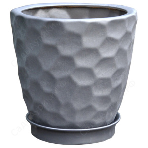 Горшок грань 21л бол.(графит) (1410) купить