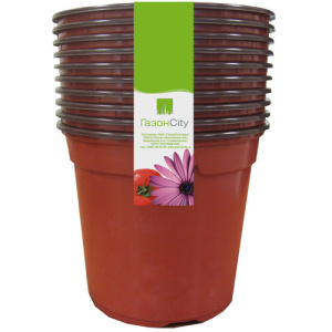 Горшок  1л 13*10,5см круг.ДУО терр./10шт упак купить