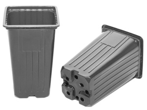 Горшок  0.8л 9*9*14см формованный квадратный купить