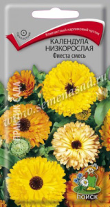 Календула низкорослая Фиеста смесь 1г купить