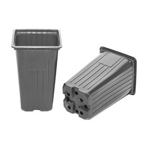 Горшок  0.8л 9*9*14см формованный квадратный купить