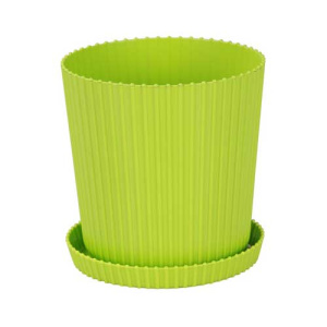 Горшок ТРИУМФ 2,5л с поддоном зеленый  м4966 купить