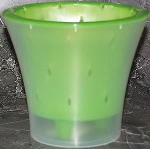 Кашпо Ванда 2л зеленый-прозрачный d17 h15 купить