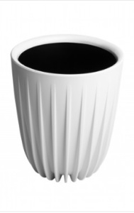 Кашпо Сигма 18л белый d30  h37 купить