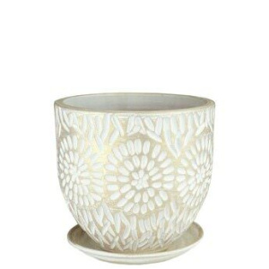 Горшок Астра бутон бел/жемч. 4л 20см  купить