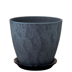 Горшок Роспись бутон шелк графит 1.7л 15см купить