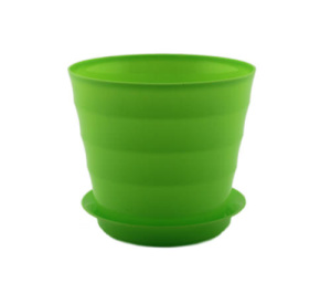 Кашпо Лаура с подд. 0.7л лайм d11.5 h10 купить