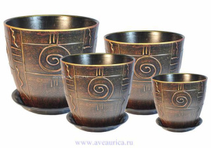 Бутон Спираль бронза комплект из 4-х купить