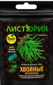 ТМ Листория, Хвойные : NPK 0-36-24 30г купить