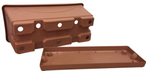 Ящик балконный д/рассады с поддоном 25*11*10см 1,8л светлая глина купить