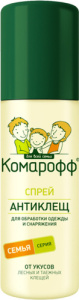 КОМАРОФФ Антиклещ спрей 125мл/18 66780805 купить