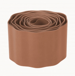 Лента бордюрная гофрир. 15см*9м коричн 9м купить