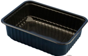 Контейнер 750 мл прямой прозр./черный с крышкой  179 ЮТМ 50/500 купить