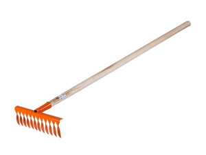 Грабли 12-зубые с черенком витые 1200мм купить