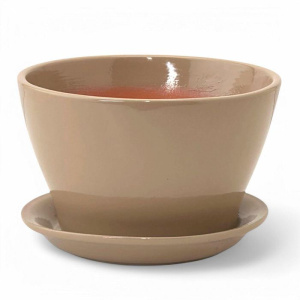 Горшок беллита Глянец капучино 0.45л 12см купить