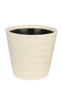 Кашпо Лаура 9л  ванильный d27 h24 купить