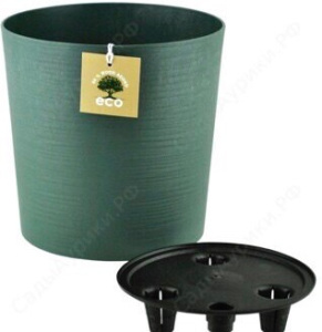 Кашпо Эко Цилиндр 3.3л малахит d17 h16.5 купить