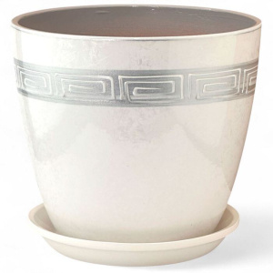 Горшок Роспись бутон меандр 5л 21см купить