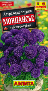 Астра Монпансье темно-голубая купить