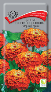 Цинния Супер йога оранж георгиноцветковая  купить