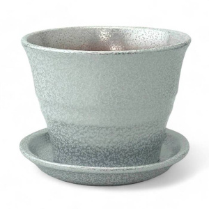 Горшок Колибри бел./сер. 10,5см 0.35л купить