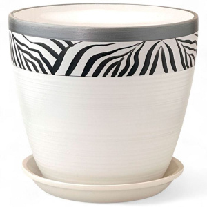 Горшок Роспись бутон зебра 5л 21см купить