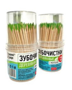 Зубочистки с ментолом 190шт 1уп купить