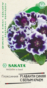 Глоксиния Аванти F1 Синяя с белым краем купить
