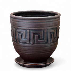 Горшок Меандр коба венге 5л 20см купить