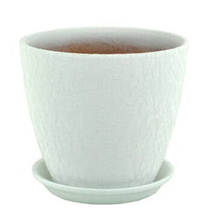 Горшок Винил бутон бел. 3.8л 18см  купить