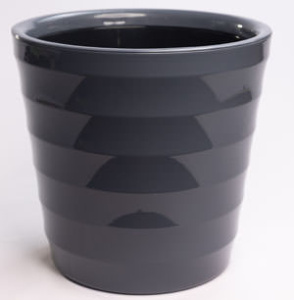 Кашпо Лаура 16.6л антрацит d30 купить