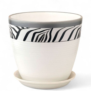 Горшок Роспись бутон зебра 3.2л 18см купить