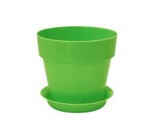 Кашпо Протея 0.7л с подд лайм d11.5 h10 купить