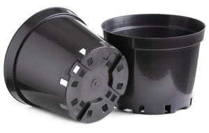 Горшок 7.5л d=26см, h=19см литьевой круглый купить