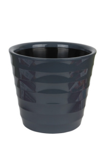 Кашпо Лаура 9л  антрацит d27 h24 купить