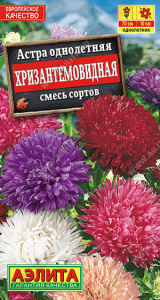 Астра Хризантемовидная, смесь окрасок купить