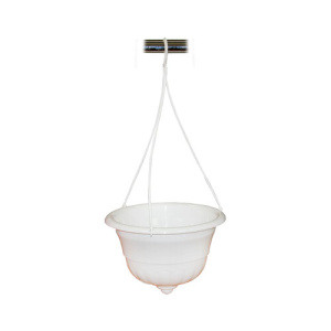 Кашпо ГРАЦИЯ подвесное 4,5л белый м1607 купить