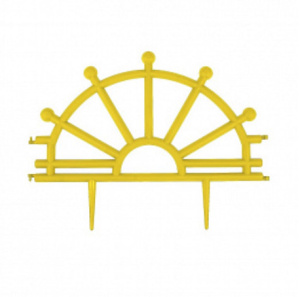 Забор декор. Штурвал желтый l=3m, h=32cm  купить