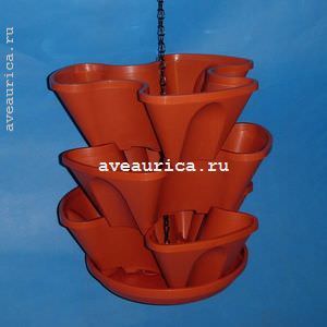 Цветник подвесной Каскад терракотовый купить