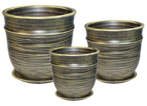 Цилиндр Волна умбра. комплект из 3-х купить