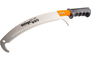 Пила садовая 400мм, сталь 65Mn, трехгранный зуб 76071 купить