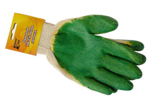 Перчатки х/б 2 облив.латекса  купить