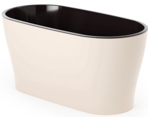 Горшок Лея 4л овальный двойной с автополивом бежевый/6 м8590 купить